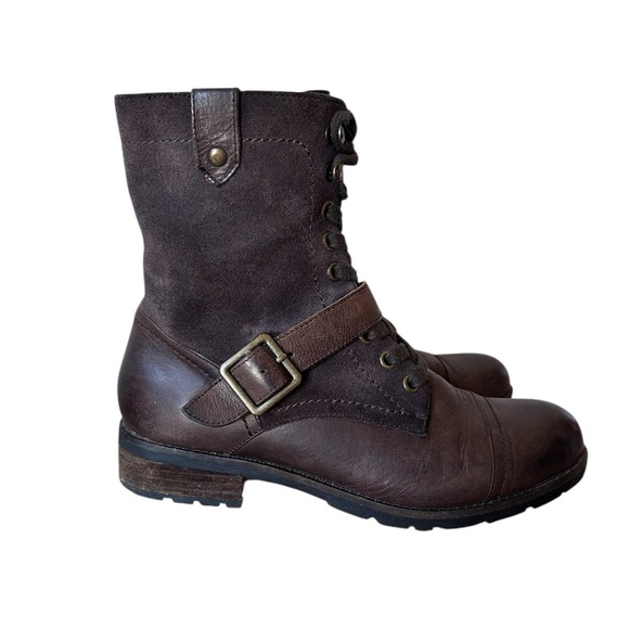 Abeo Shoes - Abeo Dayton Brown Leather Heeled Boots with inside zip size 7